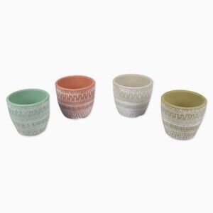 Set of 4 Mini Terracotta Succulent Pots